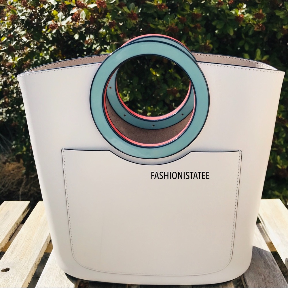 Kate Spade Betty Medium Tote Blazer Blue Multi - Picture 4 of 6